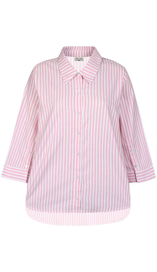 Ze-Ze Cira raidallinen paitapusero pinkki