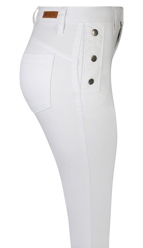 Ze-Ze Sanne stretch housut napeilla valkoinen