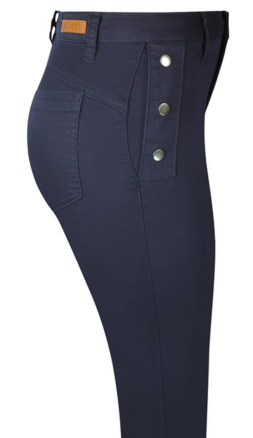 Ze-Ze Sanne stretch housut napeilla tummansininen