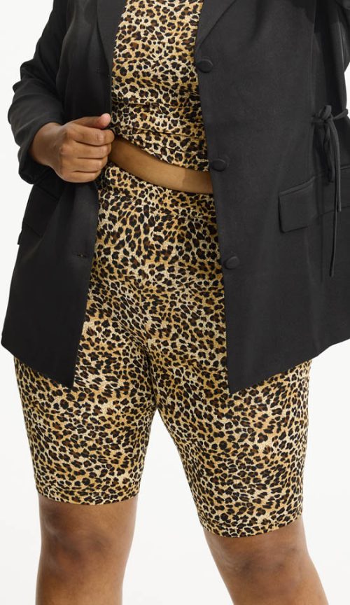 Anyday Sunday biker leggingsit leopardi