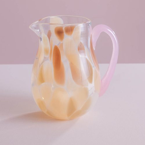 Pyöreä kaadin latte vaaleanpunainen kahva