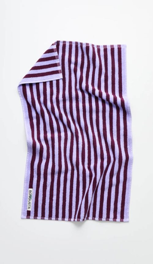 Bongusta Naram iso kylpypyyhe Wine/lavender blue