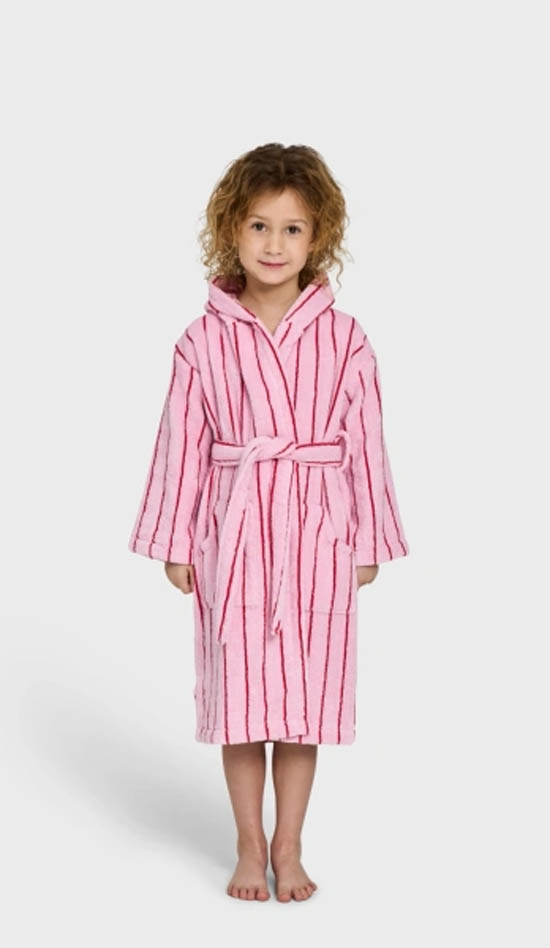 Lasten Bongusta Naram kylpytakki baby pink/ ski patrol red