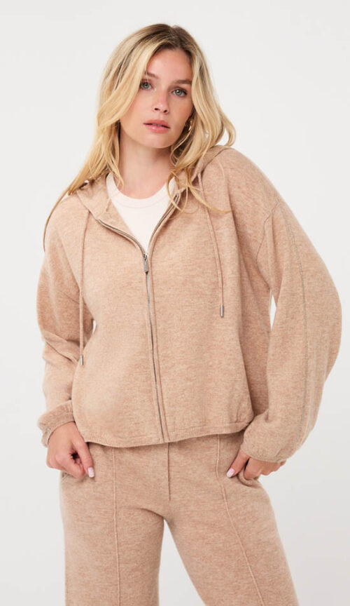 Esqualo beige merinovilla-huppari
