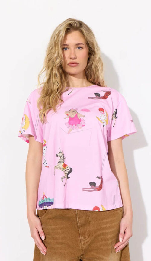 Hunkon Mirage T-Paita Pink Showstopper